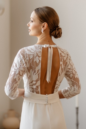 Robe de mariée rétro champêtre Arc En Ciel Elsa Gary