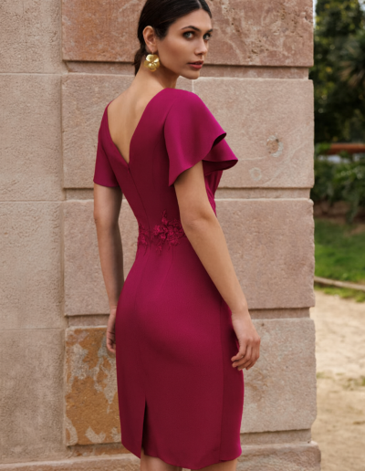 Robe de cocktail et cérémonie - bleu roi, magenta, sauge - Caralys Mariage Nice 06 Paca
